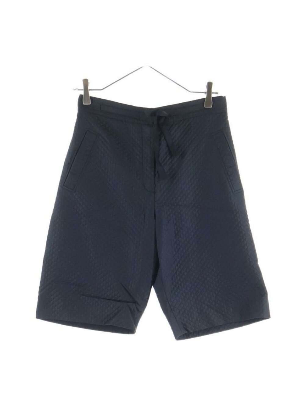 Dior Silk Blend Quilted Stitch Shorts Black